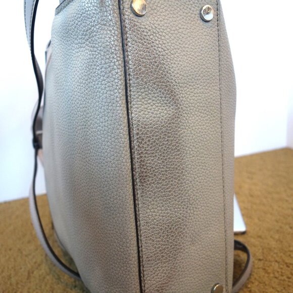 Michael Kors Studded Bristol calfskin backpack Pearl Grey - Picture 7 of 15